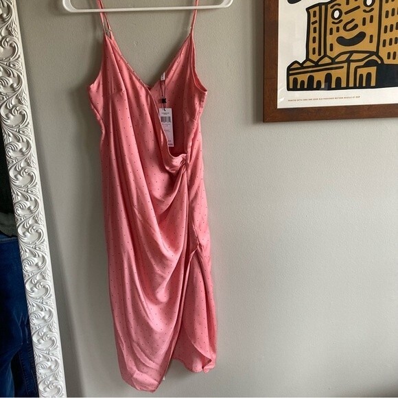 BCBGeneration Womens Pink Polka Dot Dress - New! Size 6 - Picture 2 of 9